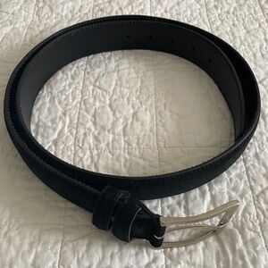 Vera Pelle Cuir Veritable Black Suede belt 120cm